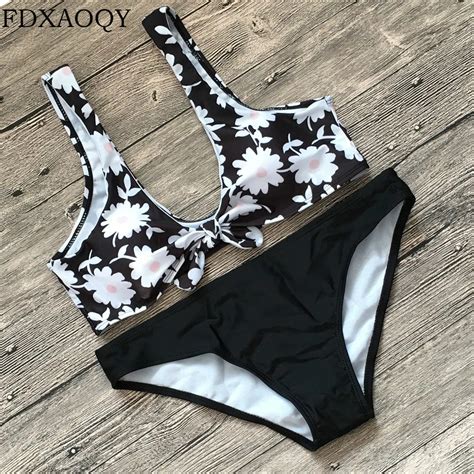 FDXAOQY Swimwear Sexy Bikini Set Women Swimsuit Push Up Beach Woman Bow