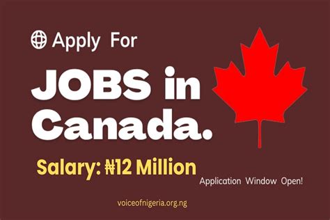 Jobs In Canada Million Salary Jobs With Free Work Permits