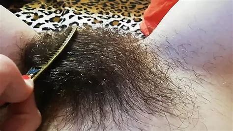 Pussy Hair Trimming Hairy Bush Fetish Amateur Porn Feat Cuteblnde Xhamster