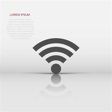 Icono De Se Al De Internet Wifi En Estilo Plano Ilustraci N De Vector