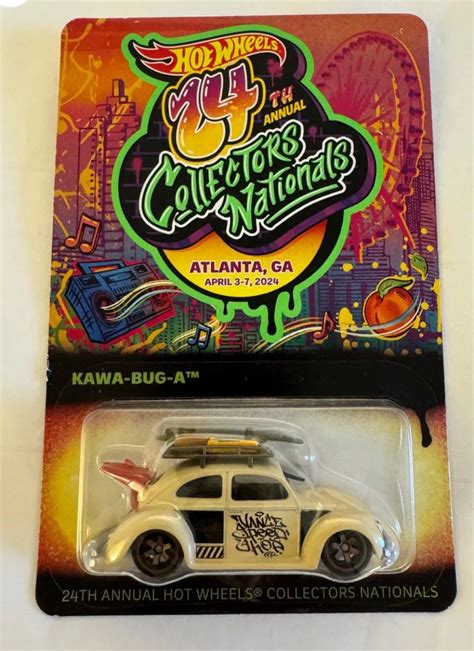 Last Piece Hot Wheels 24th 2024 Nationals Atlanta Kawa Bug A Dinner Car Hobbies Toys Toys