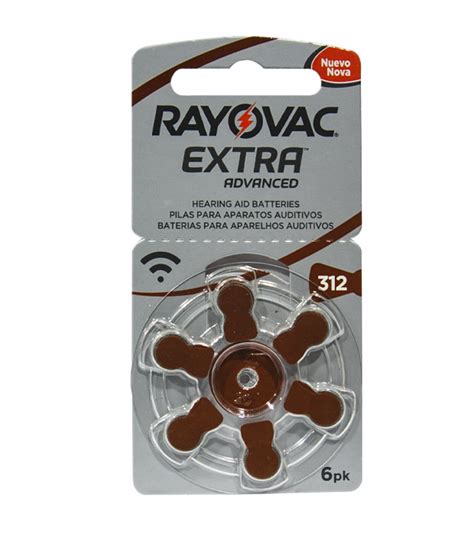 Rayovac Extra Advanced 312 6 Pack PilasMx