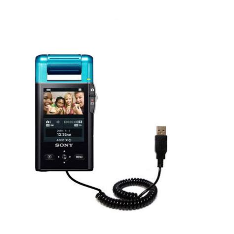 Coiled Power Hot Sync Usb Cable Suitable For The Sony Bloggie Mhs Pm K Mobile Hd Snap With Both