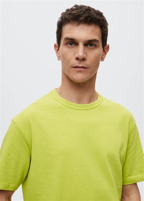 Relaxed Fit T Shirt Aus Baumwolle Herren Mango Outlet Deutschland