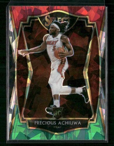 Panini Select Precious Achiuwa Red White Green Cracked Ice