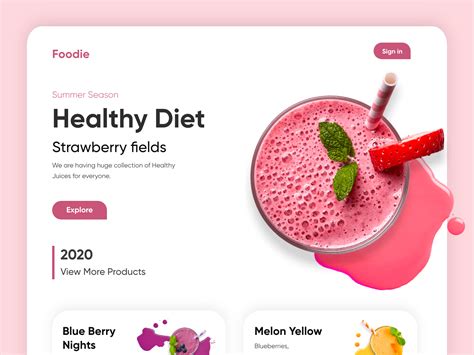 Food Landing Page UX UI Design By Hira Riaz On Dribbble