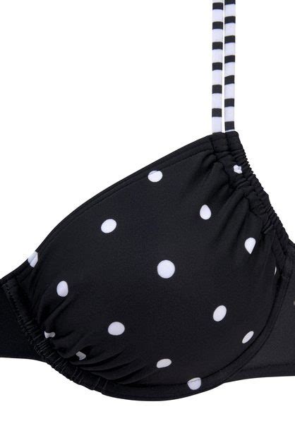 S Oliver B Gel Bikini Top Audrey Schwarz Wei Cup B