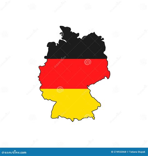germany map  flag icon vector iolated illustration stock vector