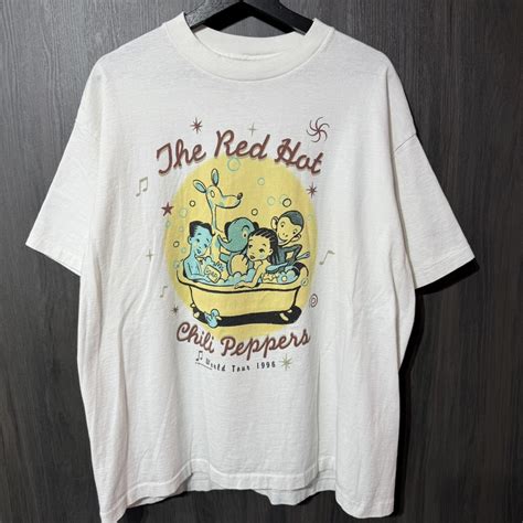 楽天市場90s VINTAGE TEE Red Hot Chili Peppers One Hot minute giant XL ヴィンテージ レッドホットチリペッパーズ ワンホット