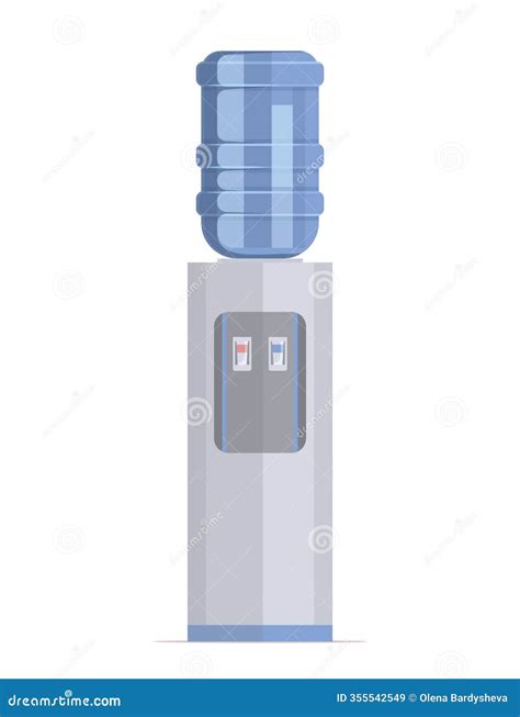 Water Cooler With Hot And Cold Water For Office And Home Stock Vector Illustration Of Cartoon