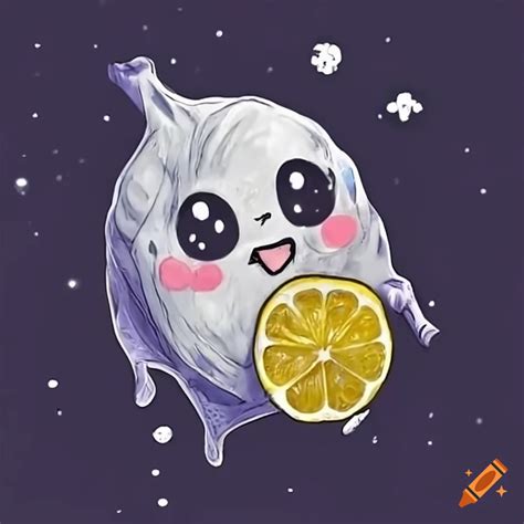 Artistic Depiction Of A Lemon Floating In Space On Craiyon