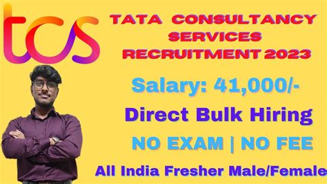 Tcs Recruitment 2023 Tcs Off Campus Drive 2023 Tcs Latest Hiring