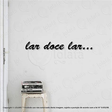 Lar Doce Lar Frases - Frases Para Parede 107x14cm Lar Doce Lar | Elo7