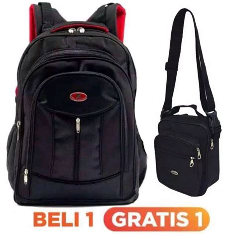 Jual Tas Gendong Pria Polo Global 9608 Coklat Ransel Laptop Cowok Laki