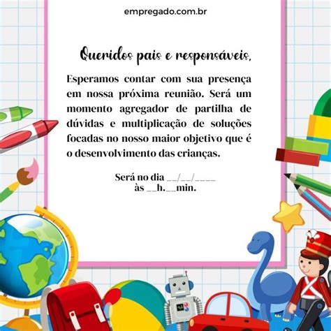 Recado Para Reunião De Pais - 51 Mensagens para reunião de pais prontas para imprimir