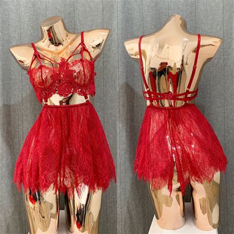 Jual Gina Sexy Lingerie Dress S Xl Wainodshop Shopee Indonesia