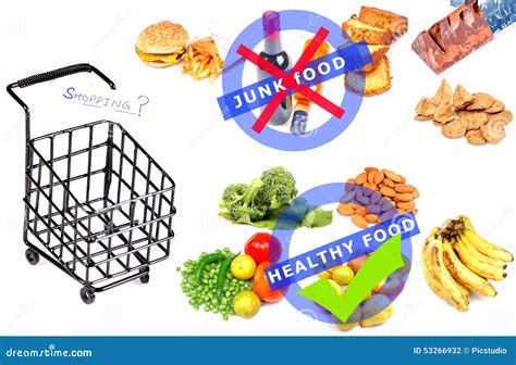 junk  healthy food stock photo image