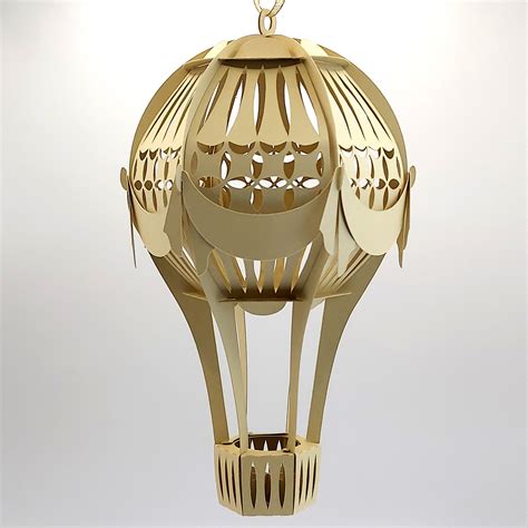 DIY Quick Victorian Hot Air Balloon Lantern Or Large Ornament No Glue