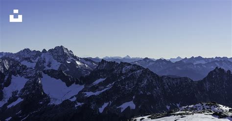 Landscape photography of black and white mountain photo – Free Blue ...