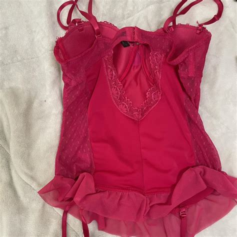 Hot Pink Lingerie Top Size L Could Fit A Depop