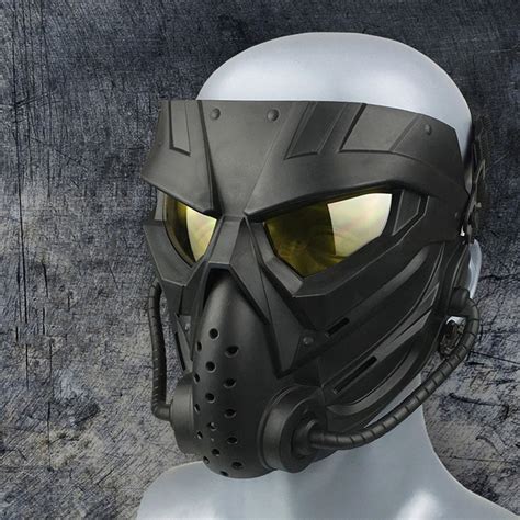 Full Face Tactical Mask Eye Protection Helmet for Hunting CS Game | eBay
