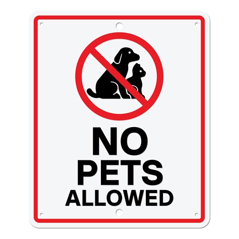 No Pets Sign No Pets Allowed Sign SVG Cut File With Dog Silhouette