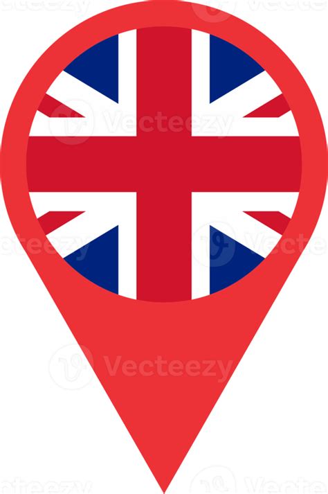 England Flag Pin Map Location 22109585 Png