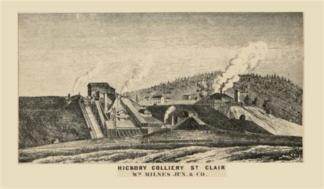 Hickory Colliery Pennsylvania 1864 Old Town Map Custom Print