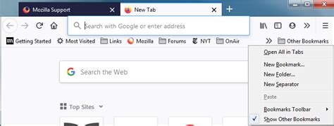 Removing "other bookmarks" from the Firefox bookmarks manager? - Super User