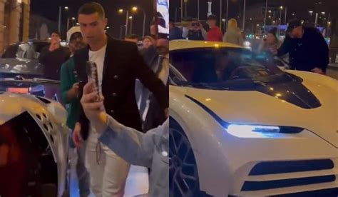 Un Nouveau Joyau Pour Cristiano Il D Barque Au Volan D Une Bugatti