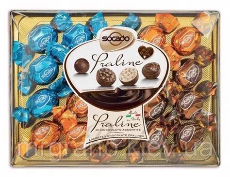 Цукерки SOCADO Praline асорті шоколадних цукерок 250 г (ID#1986421970 ...