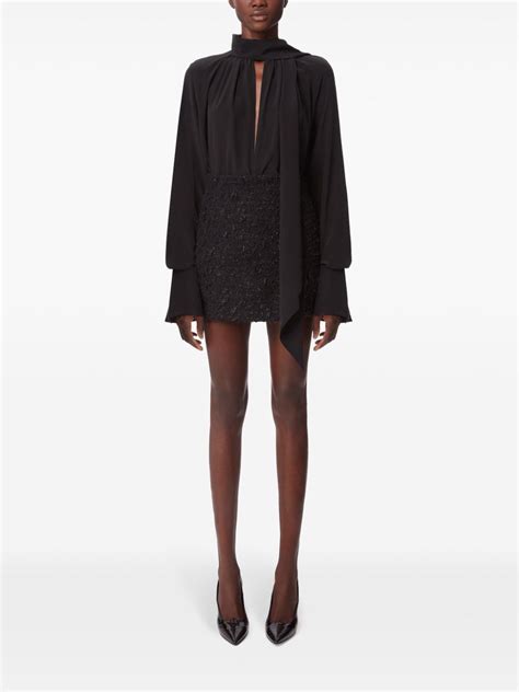 Nina Ricci Pussy Bow Blouse Black Farfetch