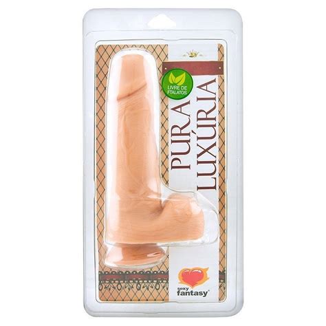 PROTESE SEM VIBRO VENTOSA E ESCROTO 18 X 4 4CM SEXY FANTASY PELE Âme Espaço Lingerie