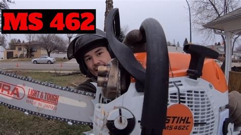 STIHL MS 462 MUFFLER MOD FIRST CUTS YouTube