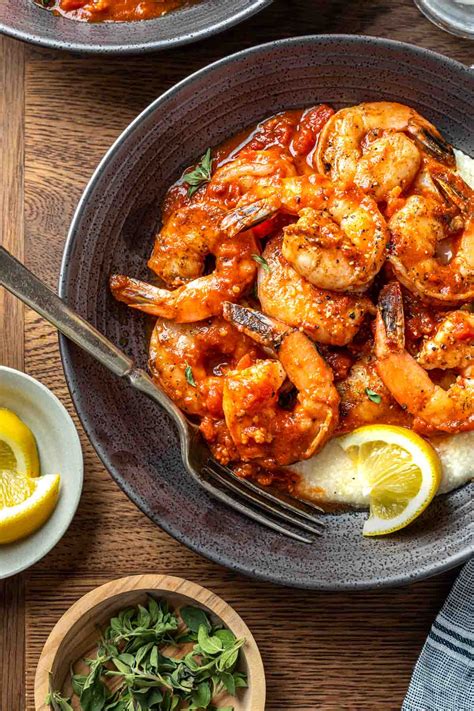 Shrimp and Grits with Gravy (Dairy Free, Gluten Free) - Simply Whisked