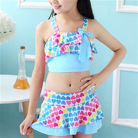 Kondys Girls S Swimsuit Tow Piece Rainbow Bikini Swimsuit For To Years Swimming Pool Hot
