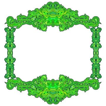 detail bingkai batik vector koleksi nomer