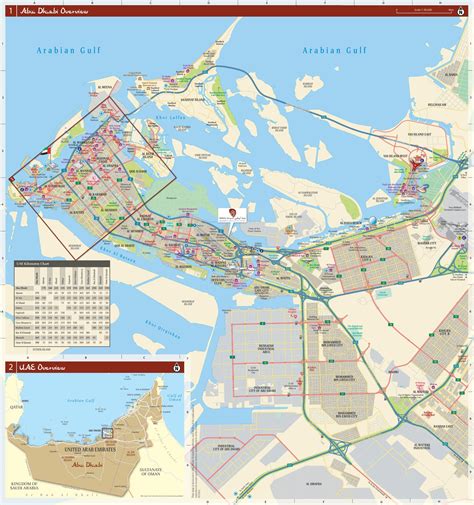 Abu Dhabi City Map - Explore the Streets and Roads