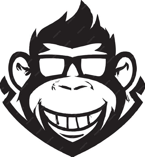 Premium Vector Expressive Monkey Illustration