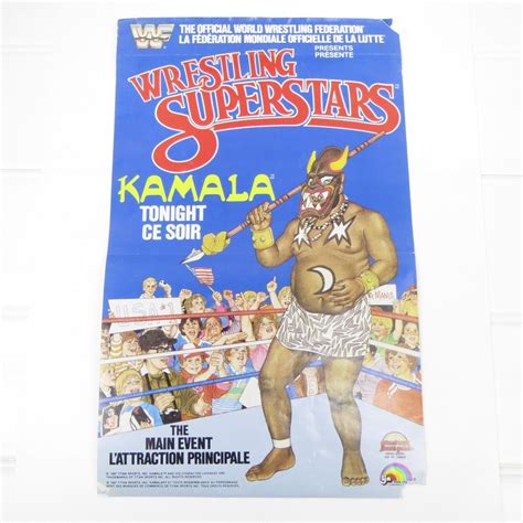 KAMALA POSTER - WWF WRESTLING SUPERSTARS - VINTAGE 1987 LJN 8" FIGURE