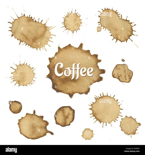 Coffee Stain Collection Stock Photo Alamy