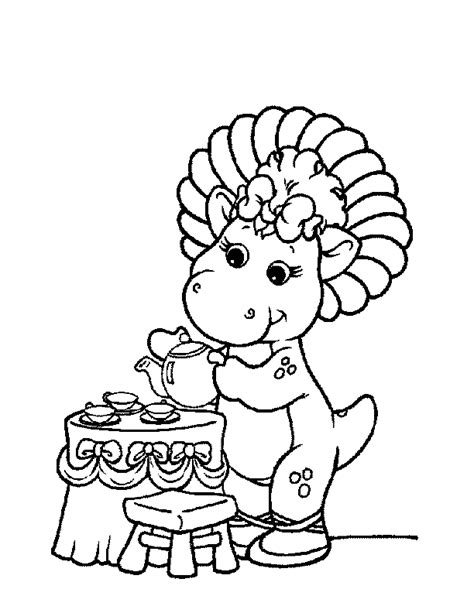 Barney Coloring Pages Clip Art Library