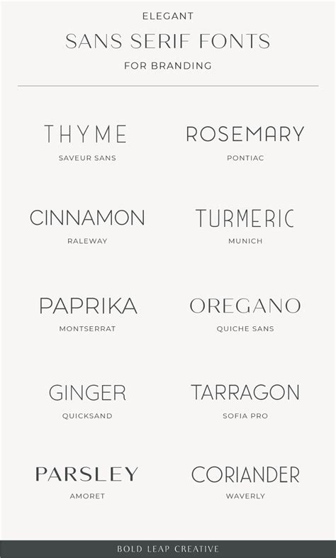 10 Elegant Sans Serif Fonts For Branding Bold Leap