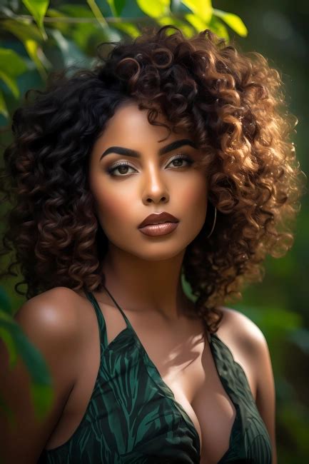 Professional Photoshoot Of A Beautiful Latina Model In Nature Crystalika Premium Quality AI