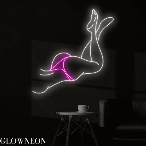 Glowneon Sexy Woman Body Neon Sign Naked Woman Body Wall Led Decor