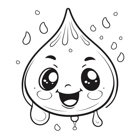 Desenho De Gota De Água - Gota De Água Desenho Para Colorir
