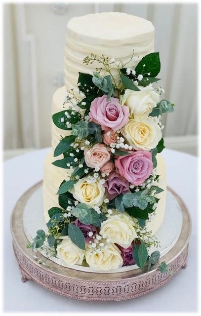 Wedding Naked Crumb Buttercream Sarahs Wedding Cakes