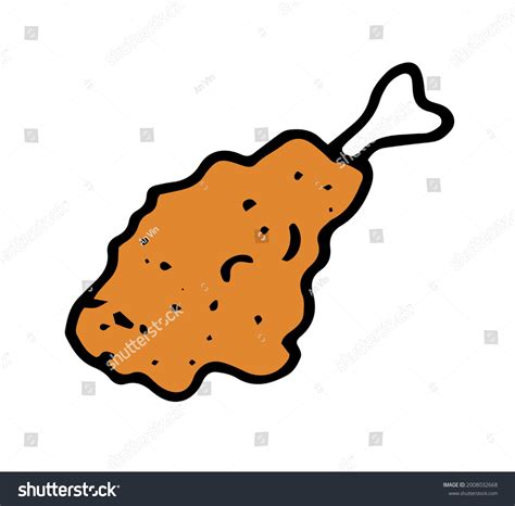 how to draw a chicken leg