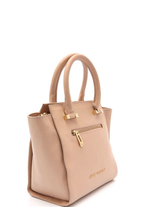 Bolsa Couro Jorge Bischoff Zíper Nude Compre Agora Dafiti Brasil