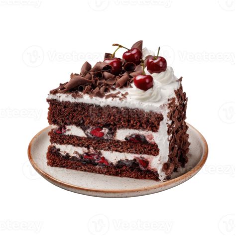 slice  black forest cake  cherries dessert  png